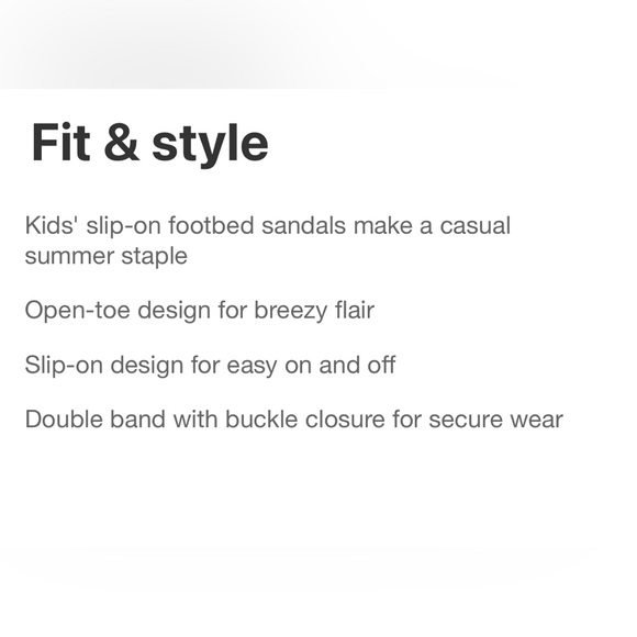 Kids' Drew Slip-On Footbed Sandals - Cat & Jack™m Navy Size 13 - Picture 4 of 9